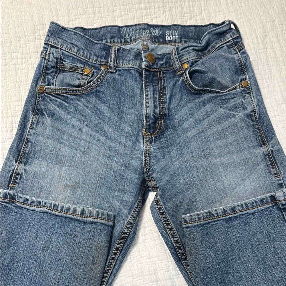 Wrangler Men's Blue Slim Boot Jeans